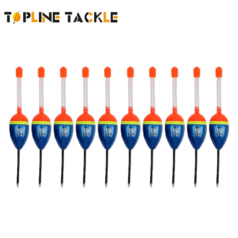 

Topline Tackle 10PCS/Bag Fishing Float 8g 17cm Paulownia Wood Fishing Bobber Set Fishing Float Buoy for Fishing Tackle Pesca