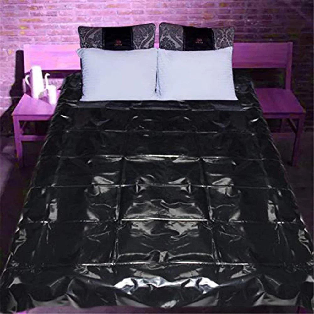 

PVC Waterproof Bedding Sheets Set Adult Game SM Bondage Home Bedclothes King Size Bed Sheet