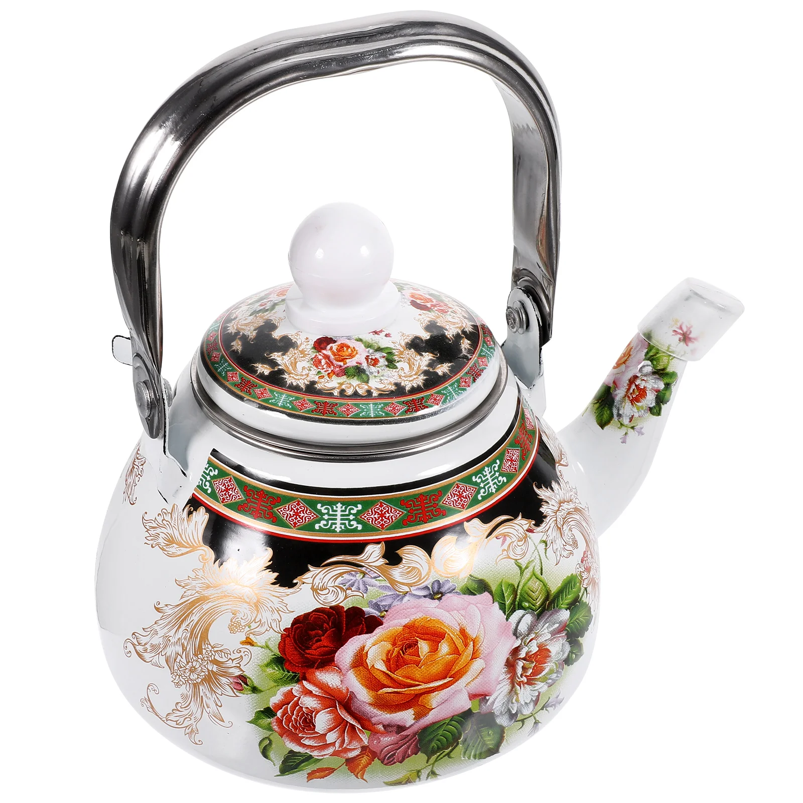 

Tea Kettle Stove Top Enamel Pot Elegant Enameled Teapot Kettles Stovetop