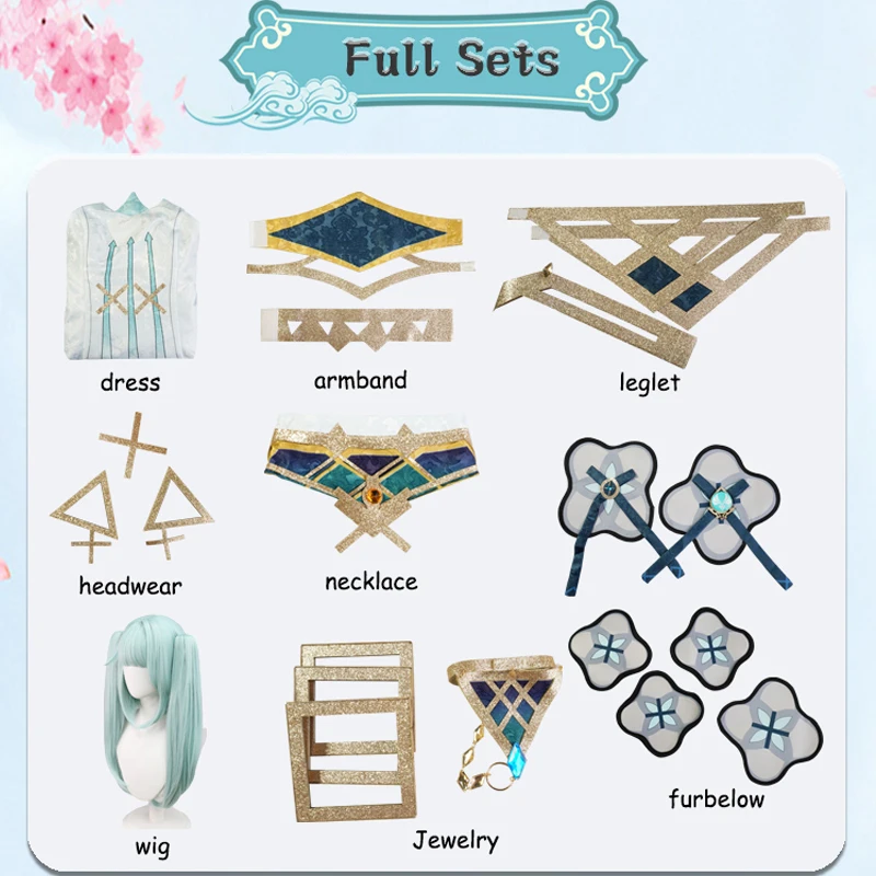 Костюм для косплея Genshin ударная форма парик аниме китайский стиль костюмы на