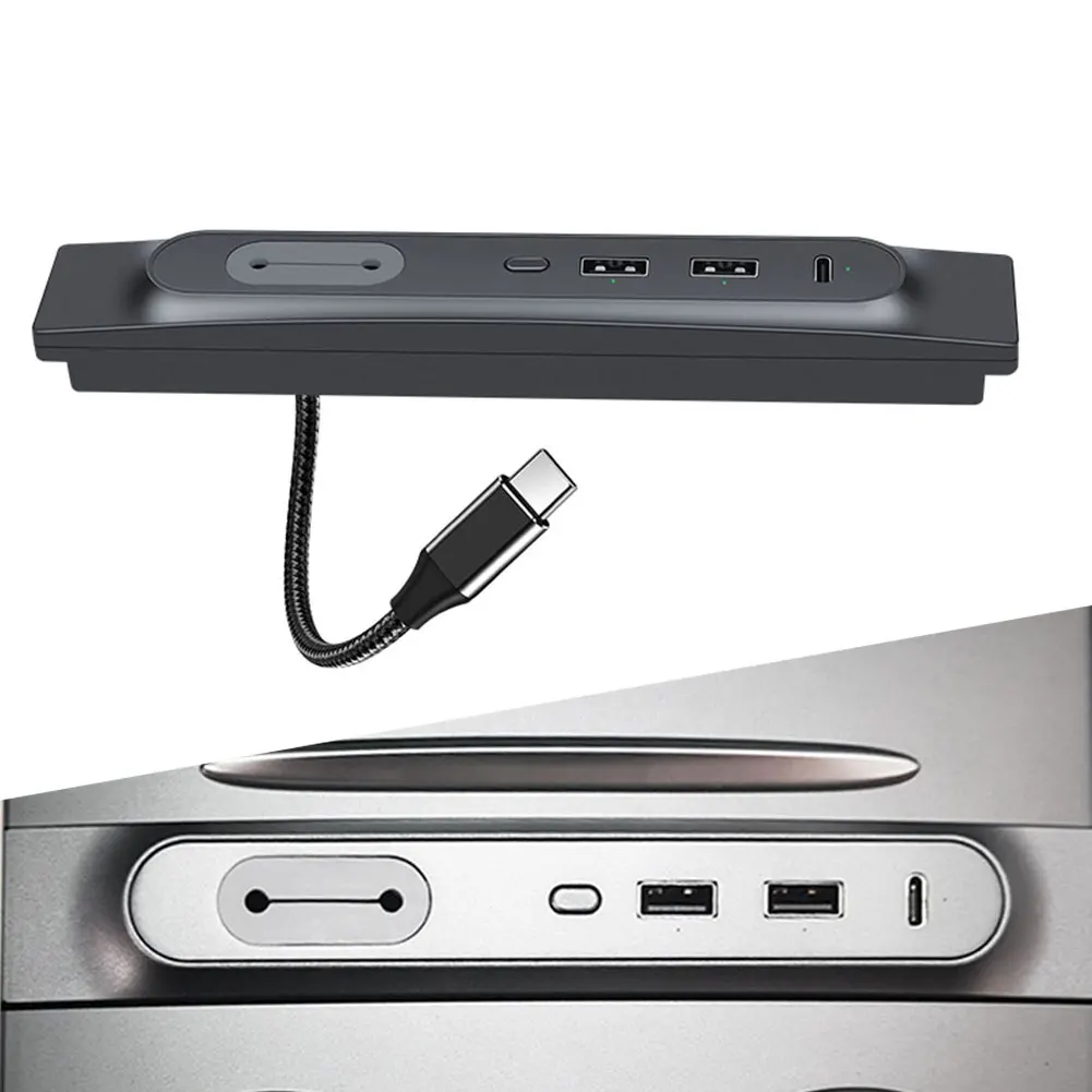 

1* 20+7W 3-port Docking Station USB Hub Extender HUB Central Control Extender For Tesla Model3/Y 2021-2022