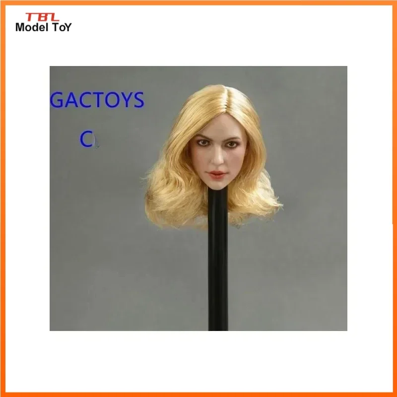 GC013 масштаб 1/6 европейская золотисто-коричневая голова из волос модель для резьбы