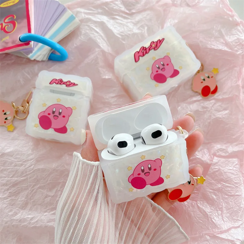 

Shell Texture Cartoon Pink Ball Case for Apple AirPods 1 2 3 Pro Cases Cover IPhone Bluetooth Earbuds Earphone Air Pod Pods Case