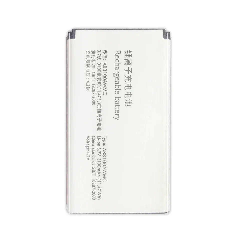 Запасная батарея для мобильного телефона PHILIPS Xenium E180 E181 CTE180BK 3100mAh AB3100AWMT AB3100AWMC