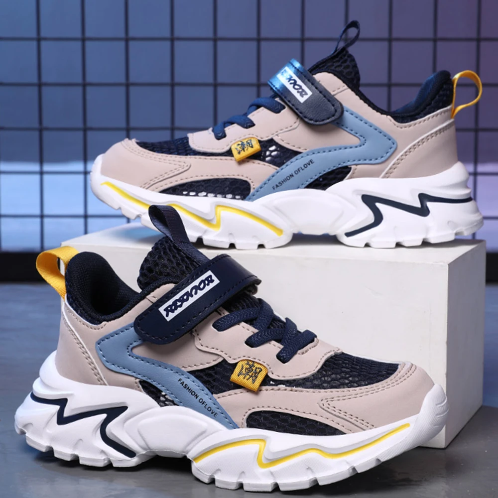 Fashion Children's Sports Shoes Four Seasons Boys' Running Leisure Breathable Outdoor Kids Shoes Lightweight Sneakers Shoes28-40
