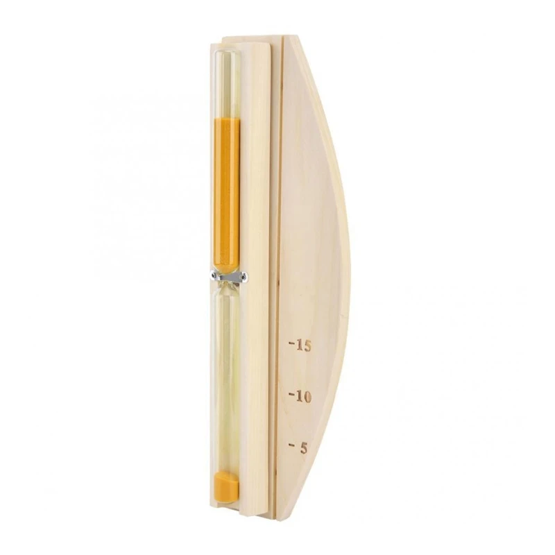 

50LB Half-moon Shaped Sand Timer 15 Minutes Sauna Hourglass Luxury Sand Timer Clock Time Counting for Sauna Room Decoration