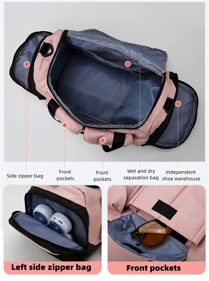 Cargo Travel Bag For Women Men Packing Cubes For Travel Organizer Unisex Shoulder Bags Waterproof Large Capacity Luggage Female