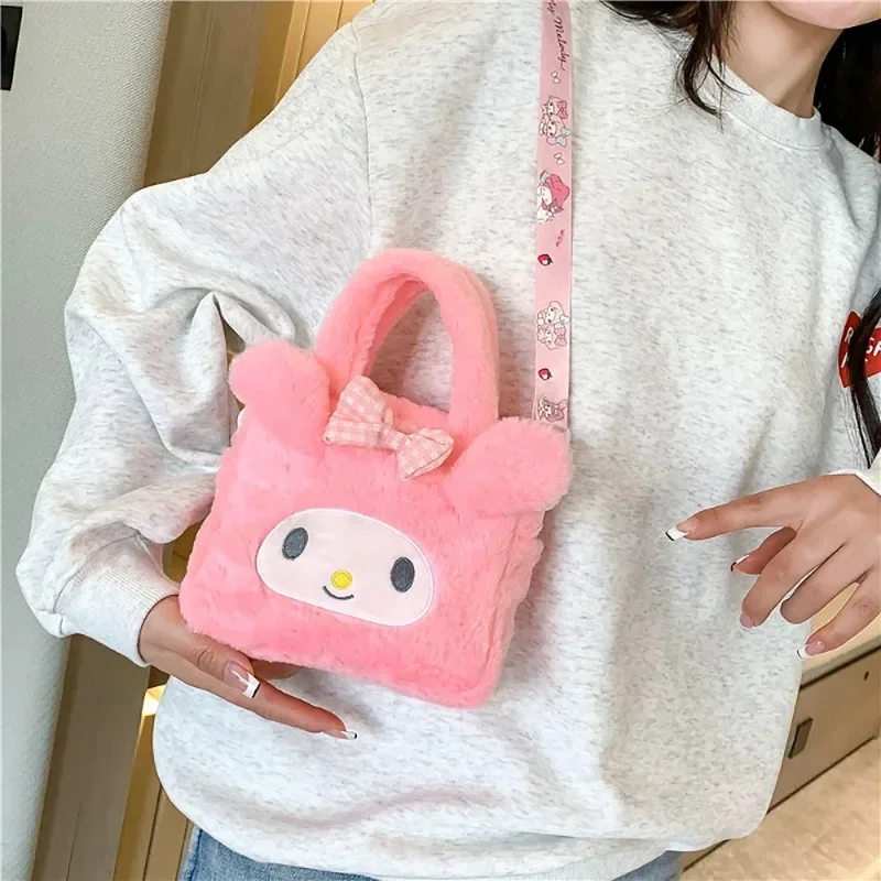 Сумка на плечо Kawaii Kuromi Cinnamoroll My Melody мультяшная сумка для хранения аниме Sanrio женщин