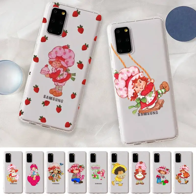 

Vintage Strawberry Shortcake Phone Case For Samsung A 10 20 30 50s 70 51 52 71 4g 12 31 21 31 S 20 21 plus Ultra