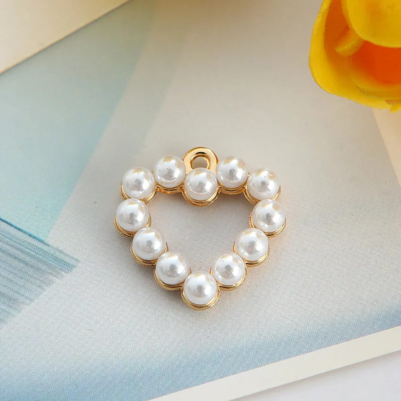 10PCS Drip Oil Alloy Keychain for Jewelry Making Crafting Pearl Shell Conch Charms for Bracelet Necklace DIY Pendant Earrings