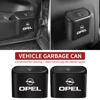 car mini garbage bin hanging vehicle trash organizer abs dust case for opel opc astra insignia corsa auto interior accessories