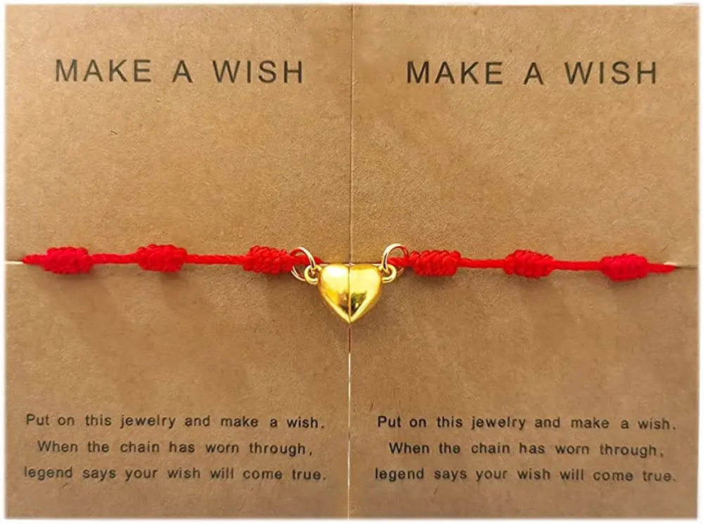 

2 шт., магнитные ювелирные украшения для браслета в виде сердца