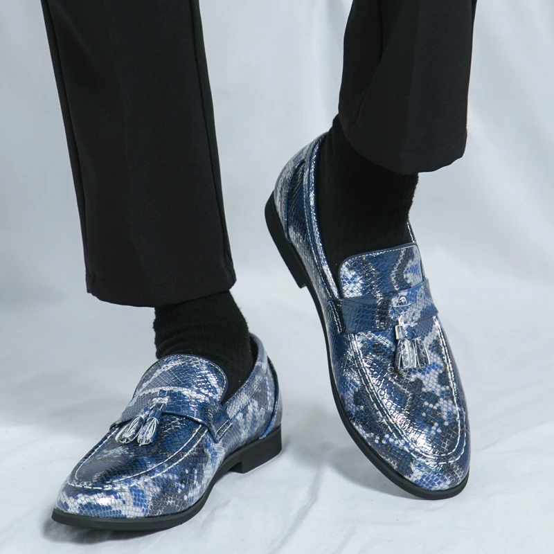 Мужские повседневные лоферы с плоской подошвой легкий и удобный стиль