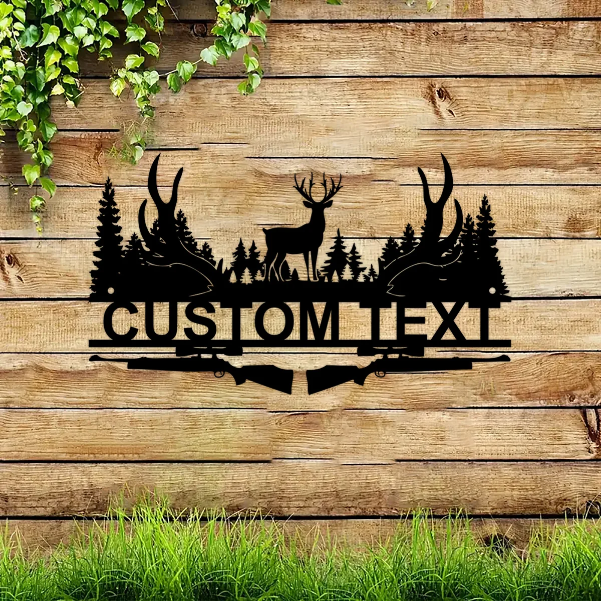 Персонализированный металлический знак олень