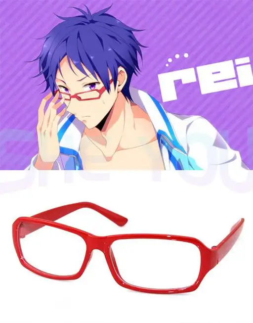 Бесплатно! Iwatobi Swim Club Ryugazaki Rei очки в стиле Косплей Аксессуары для косплея
