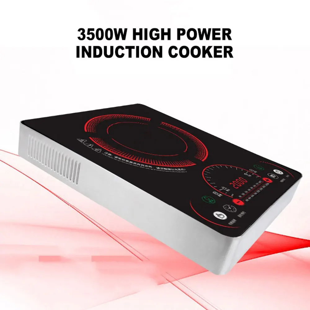 Мощная индукционная плита 3500 Вт бытовая коммерческая сенсорная кухонная 3500вт
