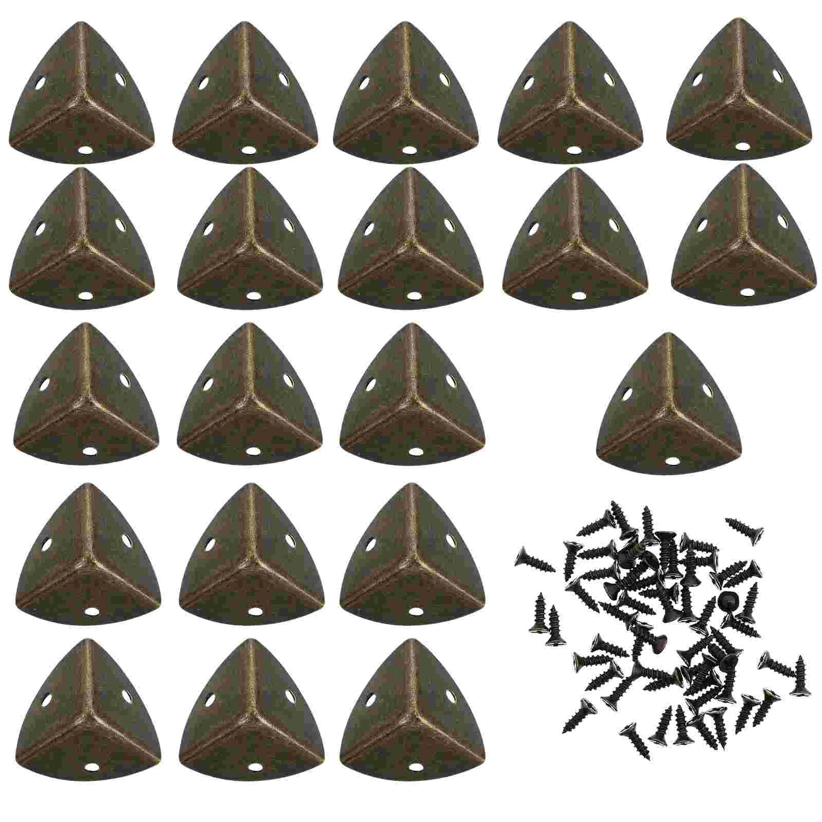 

20 Pcs Alloy Corner Protector Door Braces Desk Protectors Window Trim Window Guards Stainless Steel Corner