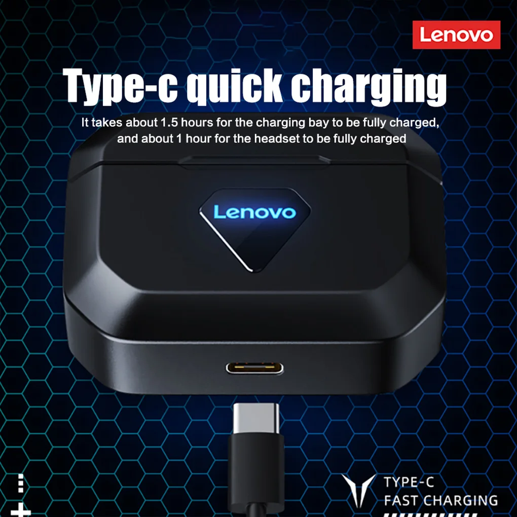 Беспроводные спортивные Игровые наушники Lenovo GM6 шумоподавляющие для бега музыки