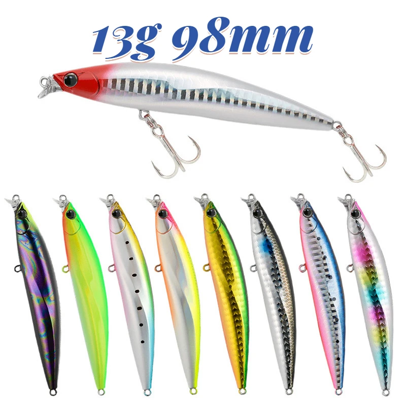 

Floating Fishing Lure Pencil 13g 98mm Hard Baits Pesca Saltwater Isca Artificial Whopper Pike Fish Tackle