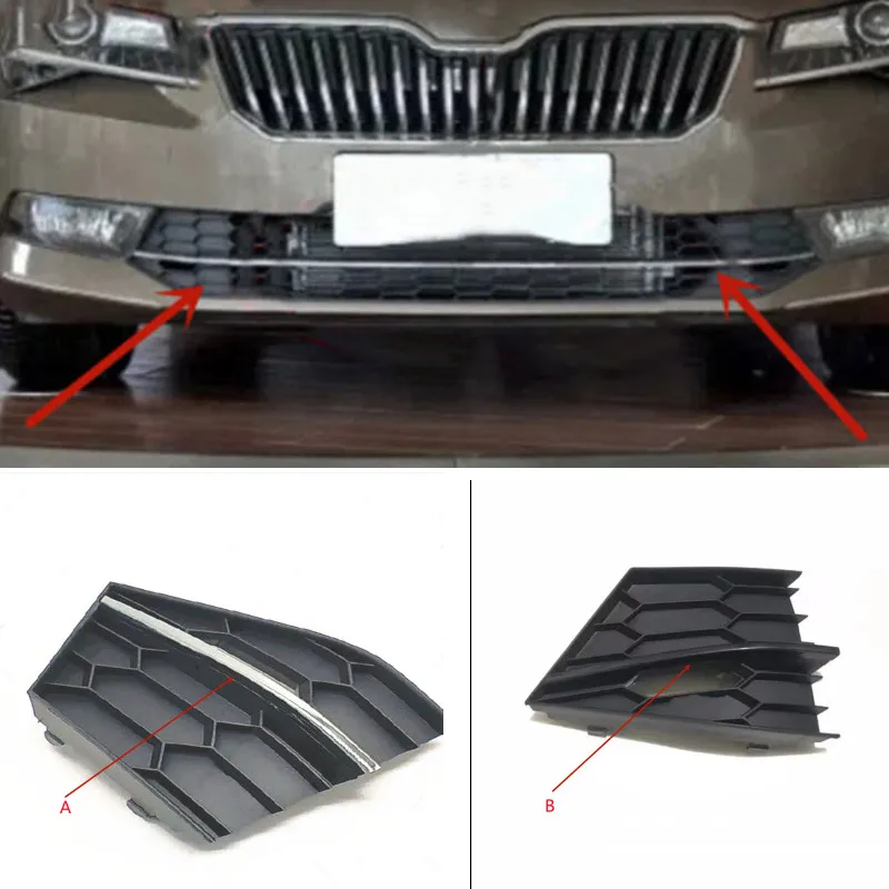 

Car Accessory Fog Light Cover Lamp Frame Grille Car Accessories For Skoda Superb 2016-2018