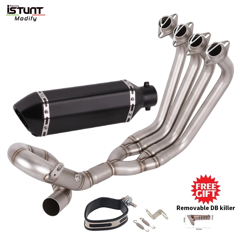 

Для YAMAHA XJ6N XJ6S XJ6 N S 2009-2016 2017 выхлопная система мотоцикла, полная система, передняя труба, соединение 51 мм, глушитель Escape Moto