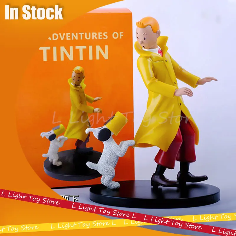 Фигурка аниме Приключения Тинтин и снег фигурки героев мультяшная статуя