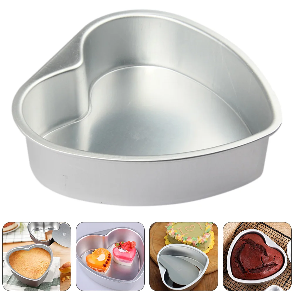 

Cake Pan Baking Heart Mould Tart Tins Bottom Pans Shape Metal Molds Cupcake Springformcandy Korean Aluminium Aluminum Loose