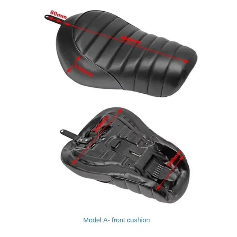 Мотоциклетное черное переднее сиденье для водителя Соло Harley Sportster Iron XL 883 1200 Forty