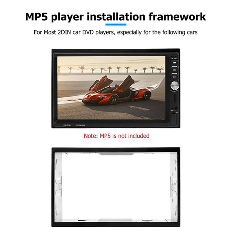 6 2-дюймовый 2-диночный универсальный монтажный каркас для автомобильного радио
