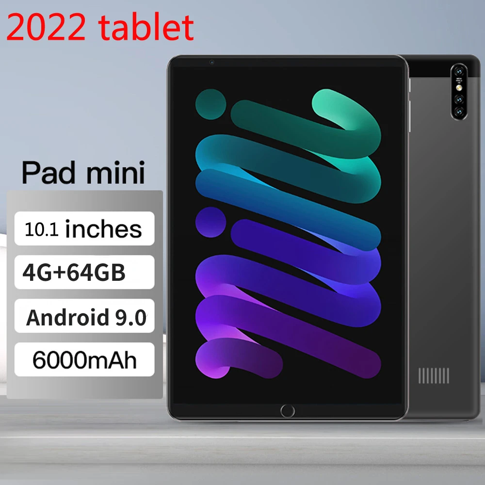 2023 Newest 10.1 Inch Tablets (RAM 4GB+ROM 64GB)  Dual WiFi Tablet PC Android 9.0 Dual Sim Card Call Phone Tablets Pc