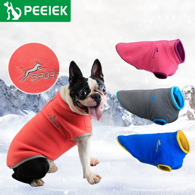 

Свитер PEEIEK для домашних животных осень и зима утепленная флисовая одежда для домашних животных собака плюс флисовый жилет уличный теплый ж...