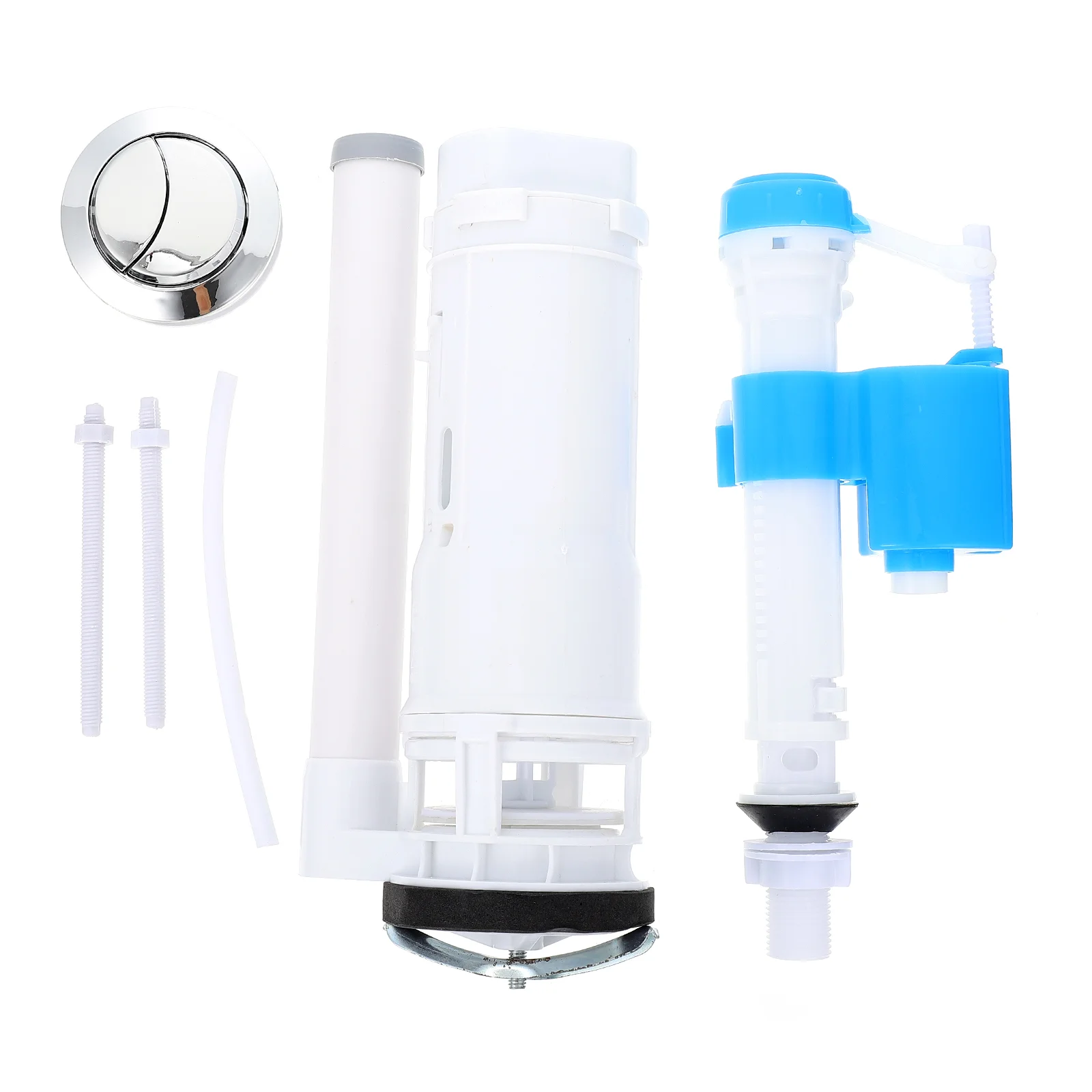 

Toilet Inlet Outlet Valve Water Drain Valves Tank Pressing Button Repair Tool Drainage-valve Inlet-valve Plastic Kit