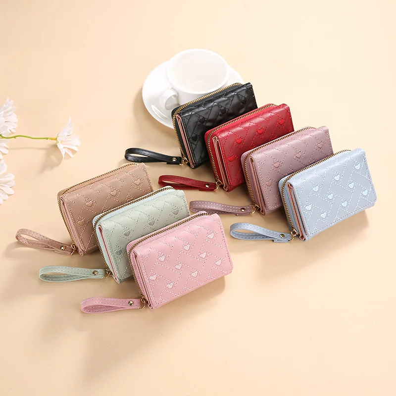 New Wallets for Women Cute Wallet Luxury Designer Lady Wallet Pink Purse Ladies Wallet Small Women Leather Wallet Coin Purses