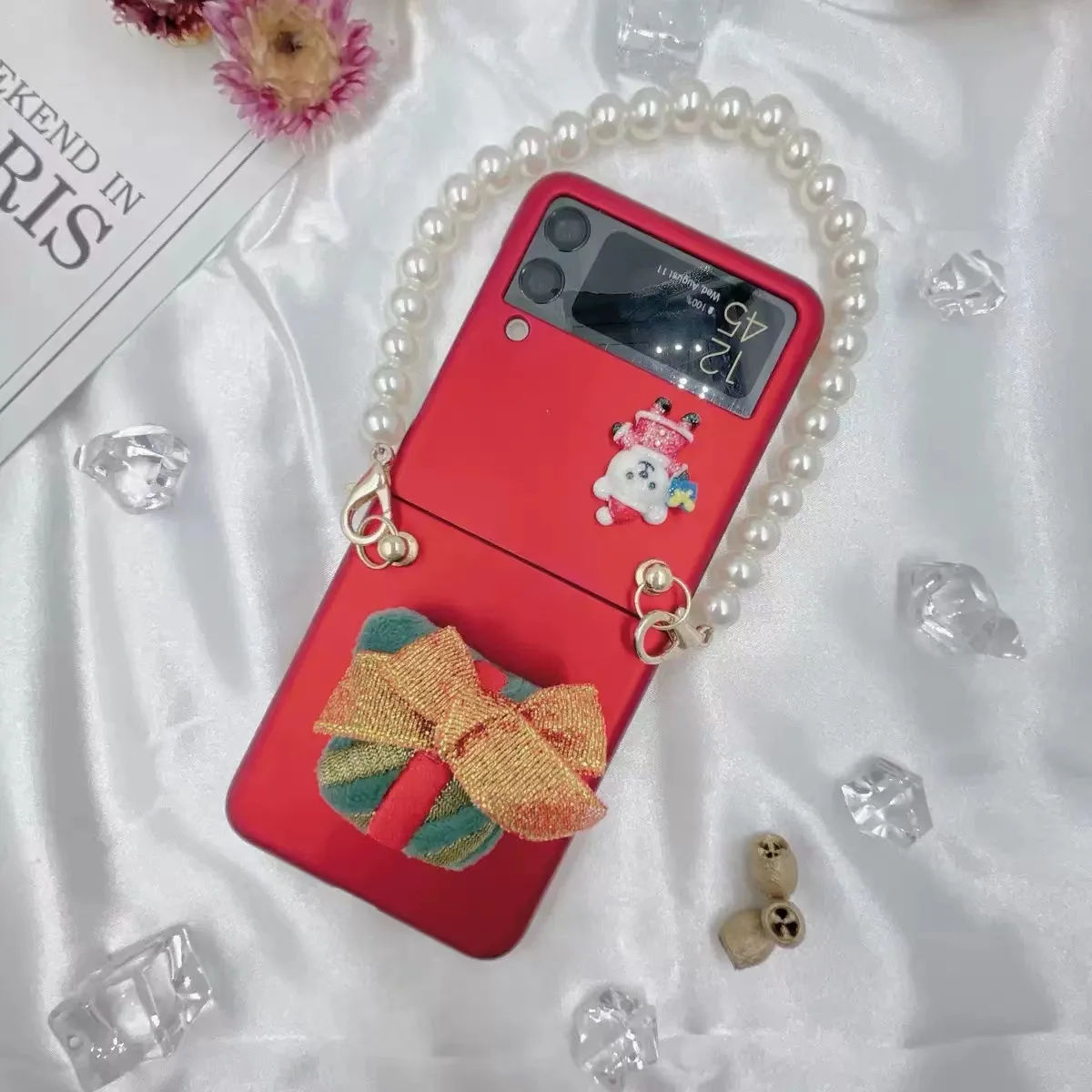 

Флип-чехол для Samsung Galaxy Z, роскошный флип-чехол для телефона 3 дюйма, F7110, F720f, складная защитная задняя крышка для экрана Z, флип-3, чехол для брас...