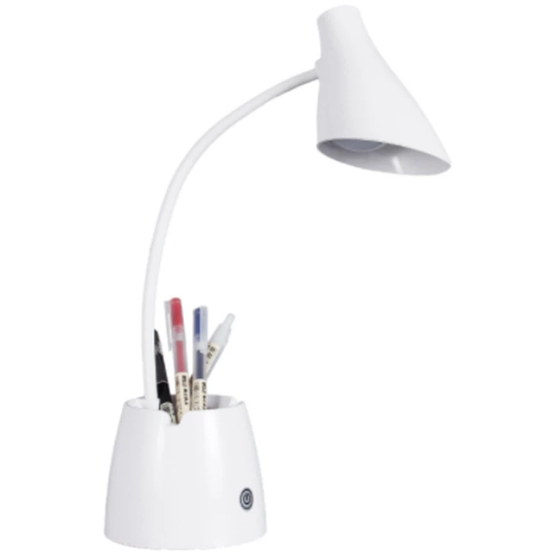 

Rechargeable Touch Dimmable Pen Container Table Lamp Foldable Desk Lamp for Home Reading Studying Working 3-Level Color