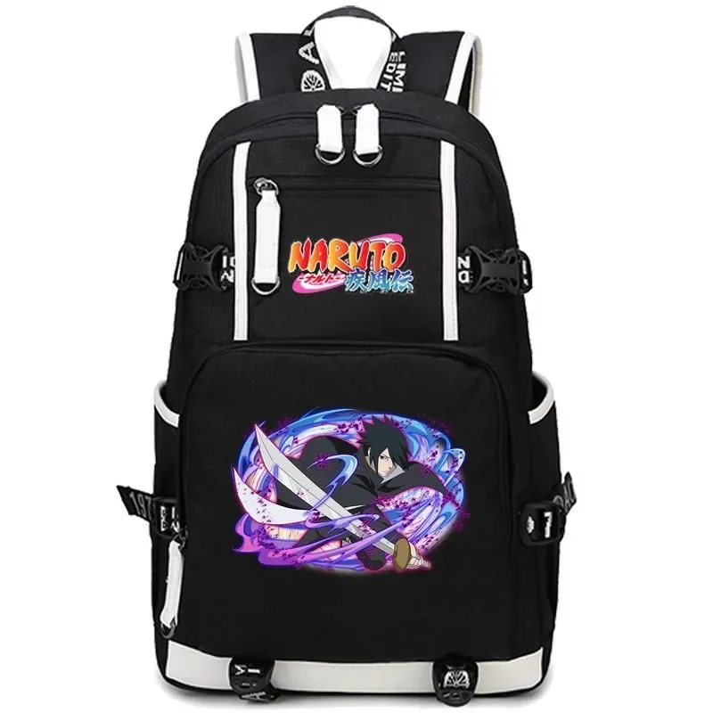 

Naruto Co-branded Schoolbag Male Junior High School Student Backpack Anime Kakashi Naruto Itachi Large Capacity