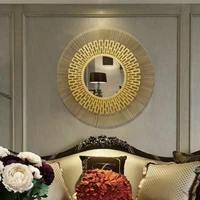 luxury living room wall decoration round wall mirror house decoration macrame mirror spiegel kawaii room decor aesthetic