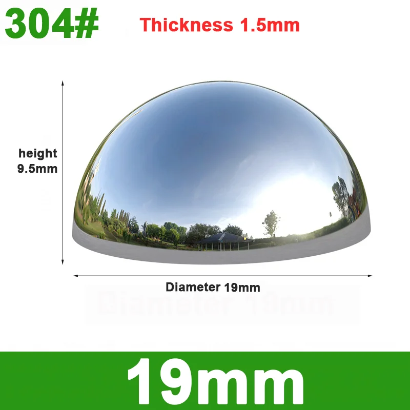 

Зеркальный полусферический шар из нержавеющей стали 304