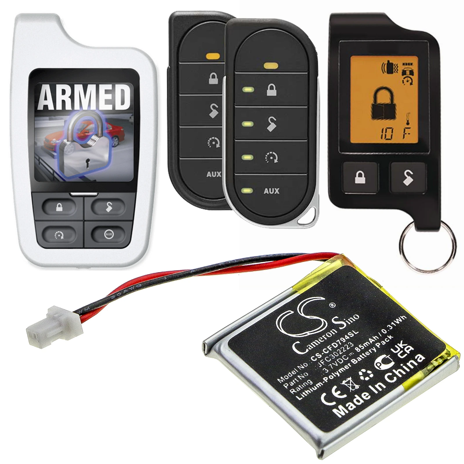 

85mAh JFC302223 Аккумулятор для Clifford 7941X 7756X 7756V 3706 4706 5706