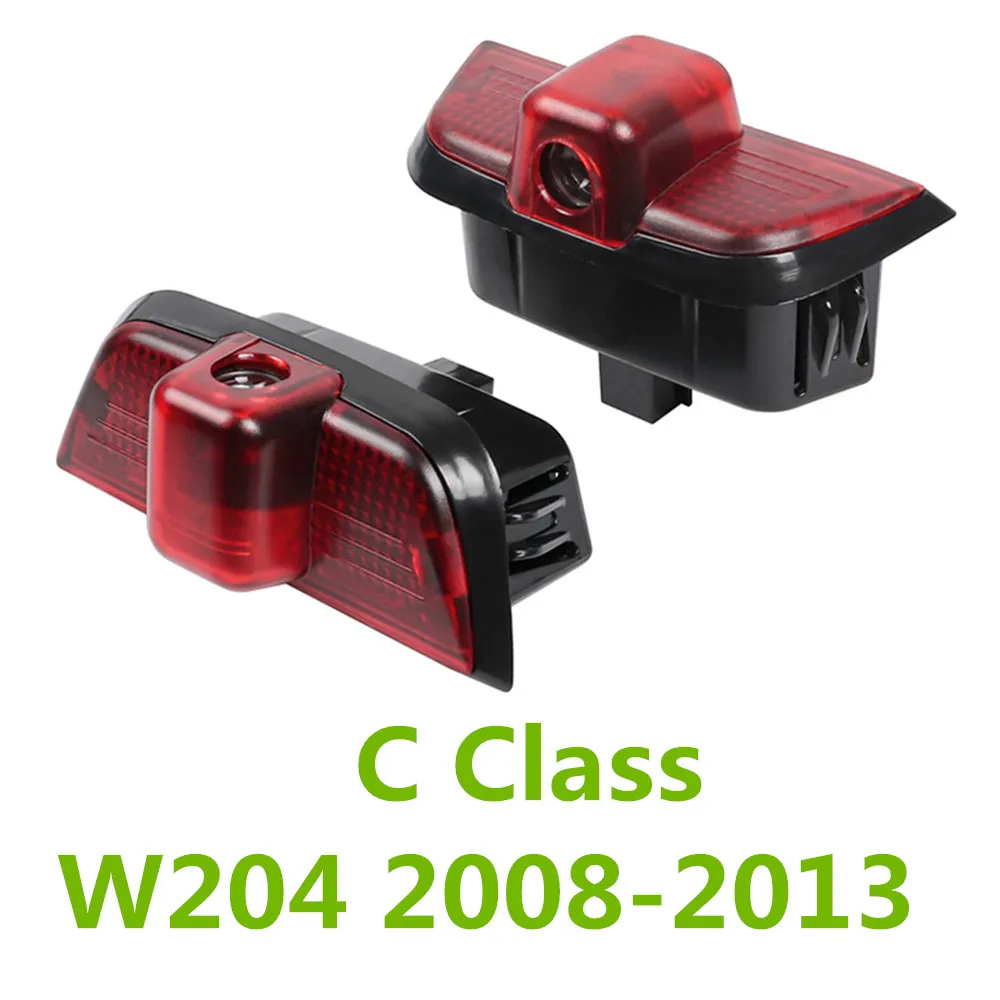 

2 шт. для Mercedes Benz C CLASS W204 2008-2013 C200 C260 C280 светодиодный проектор двери автомобиля призрачный теневой светильник аксессуары