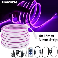 led strip light 2835smd 120ledsm dc12v hand sweep switch flexible neon sign tape dimmable ribbon lights 0 5m 1m 2m 3m 4m 5m