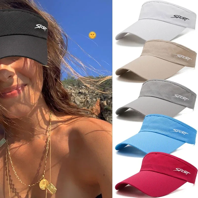 

Sun Hat Women Quick Dry Baseball Cap Summer Breathable Hat Sun-Proof Empty Top Visors Seaside Outdoor Sport Adults Cap for Women