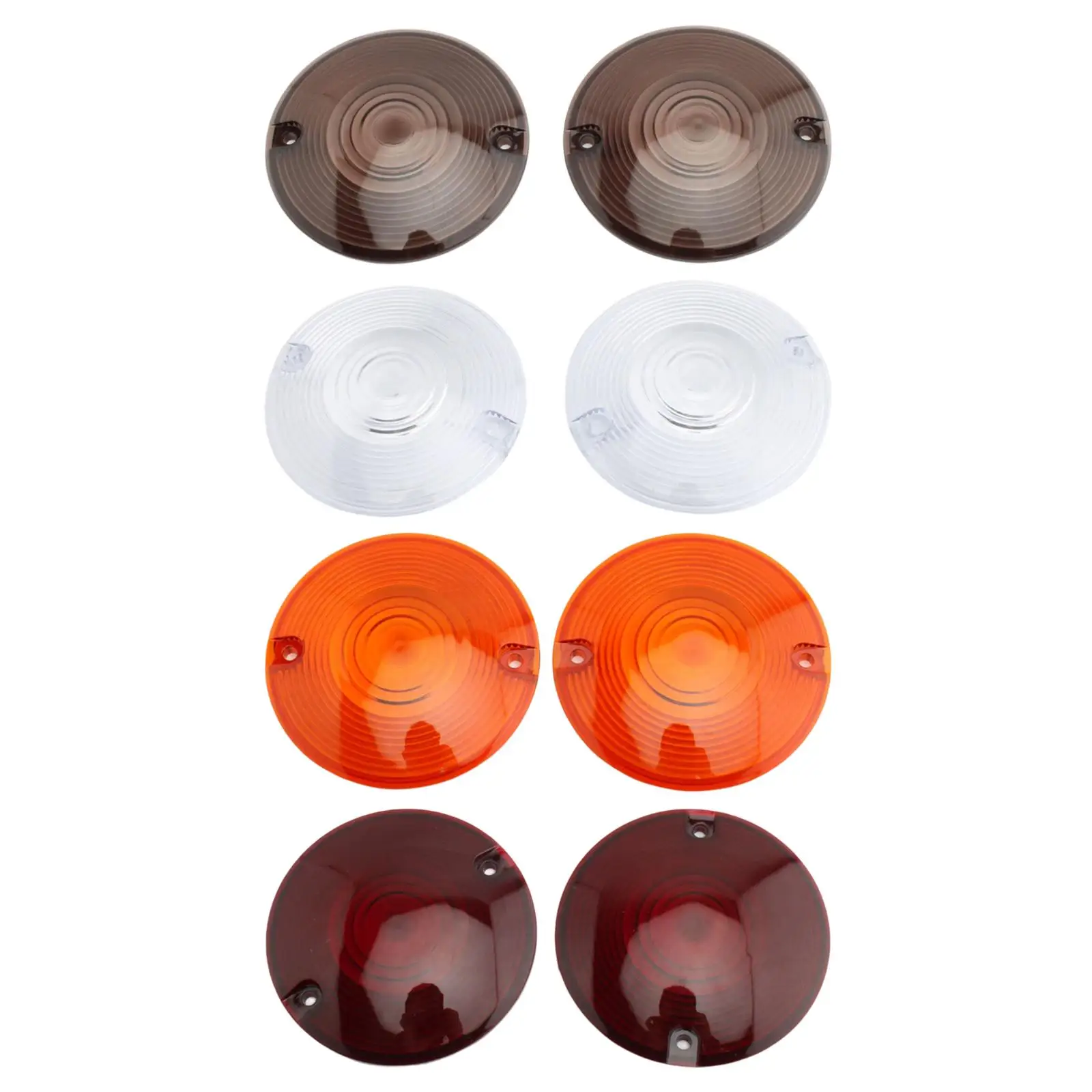 

2x Motorcycle Turn Signal Light Lens Cover 3-1/4" for Harley Touring 1986-2014