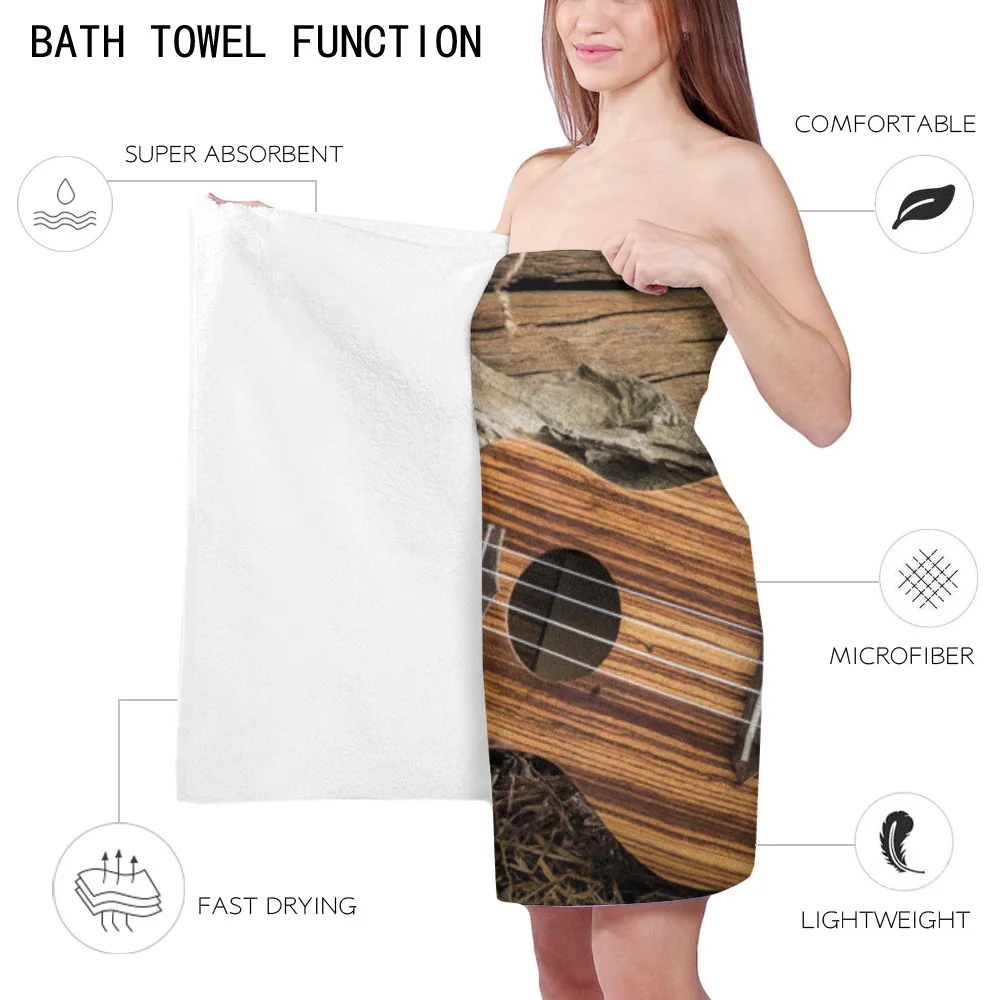 Гитарная шапка с сеном впитывающее банное полотенце для ванной комнаты мягкое