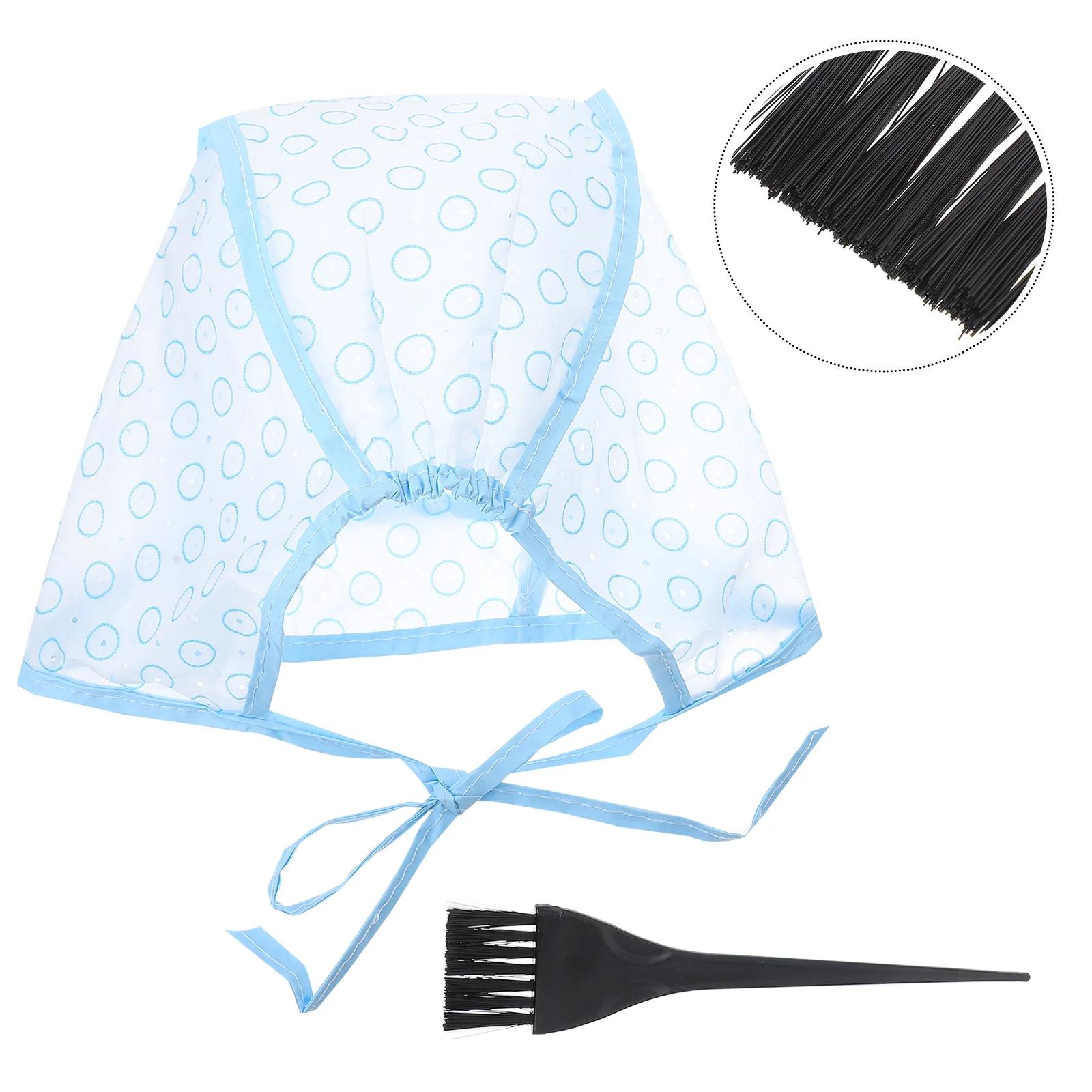 

Hair Cap Coloring Highlight Dye Tool Set Salon Tipping Frosting Brush Silicone Dyeing Styling Tools