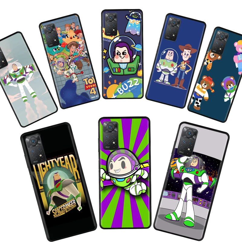 

Cover Case for Xiaomi Redmi Note 10 10S 11 11S 11E 11T Pro 10Pro 11ProPlus 4G 5G Casing Matte Capinha Armor Buzz Lightyear