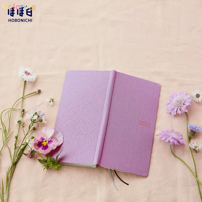 Hobonichi Techo 2023 недельных цветов зеленый/фиолетовый/розовый/желтый/лагунный начиная