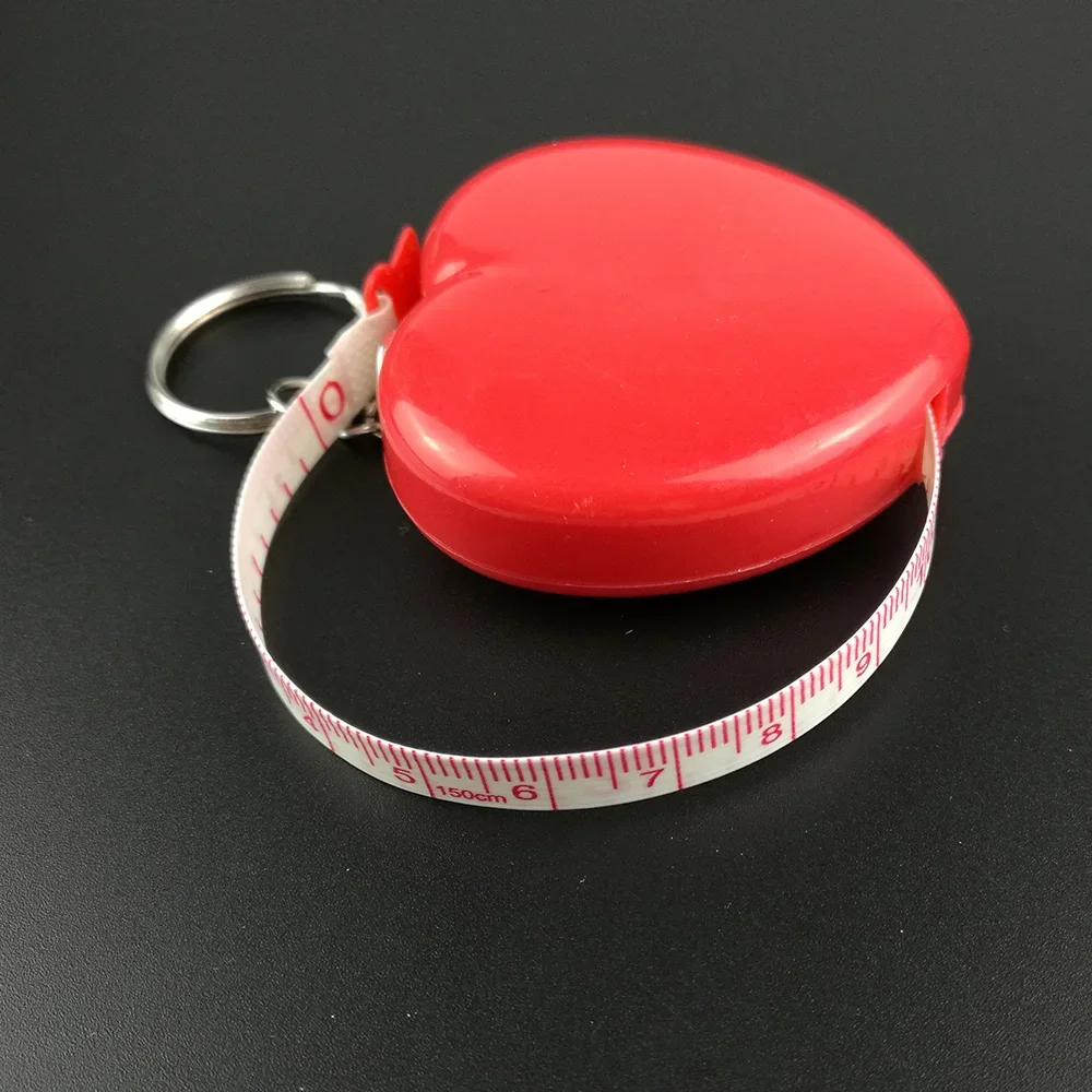 1 шт. портная линейка в форме сердца выдвижная измерительная для шитья тела