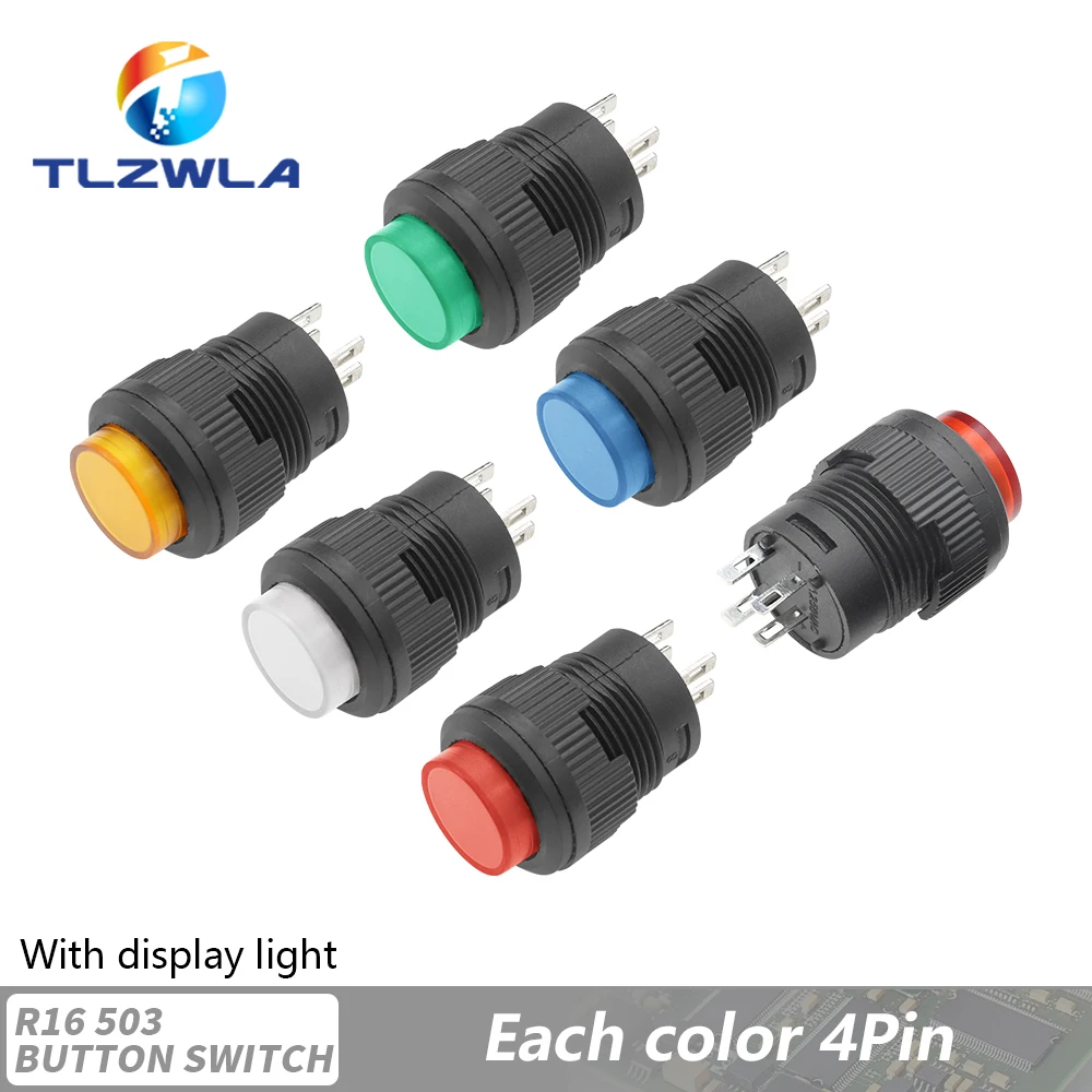 

Переключатели TLZWLA R16 3A 250V голубой/желтый/белый