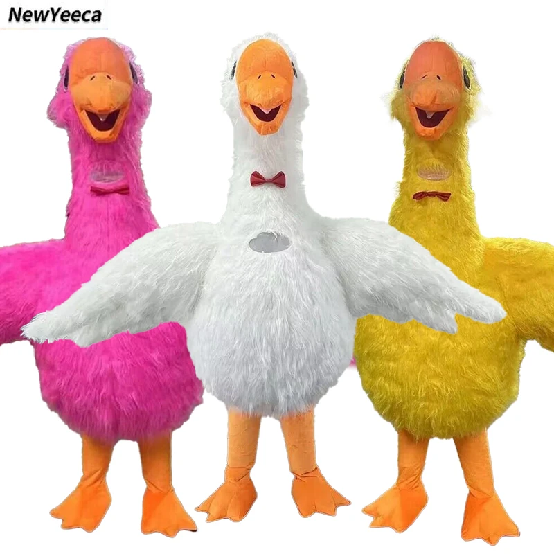 Гигантский надувной костюм белого гуся 2 м/2 6 м костюм-талисман для взрослых
